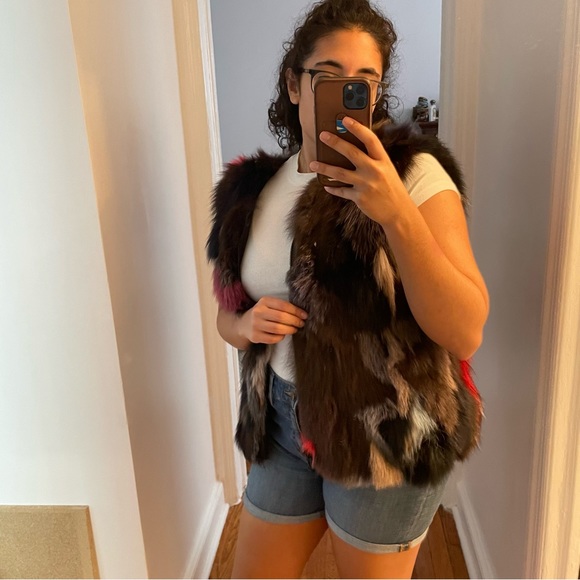 Alice + Olivia winter coat with real fox fur - Picture 11 of 13